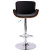 Bar Stool Black Faux Leather