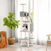 Cat Tree with Sisal Scratching Posts Light Grey 201 cm