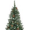 Artificial Christmas Tree with Pine Cones and White Glitter 180 cm