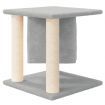 Cat Tree with Sisal Scratching Posts Light Grey 37 cm