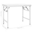 Kitchen Folding Work Table 100x60x80 cm Stainless Steel