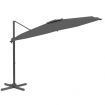 Cantilever Umbrella with Aluminium Pole Anthracite 400x300 cm