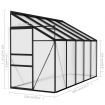 Greenhouse Anthracite Aluminium 6.23 m³