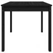 Garden Table Black 82.5x82.5x76 cm Solid Wood Pine