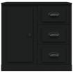 Sideboard Black 70x35.5x67.5 cm Engineered Wood