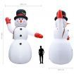 Christmas Inflatable Snowman with LED IP44 600 cm XXL