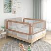 Toddler Safety Bed Rail Taupe 180x25 cm Fabric