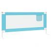 Toddler Safety Bed Rail Blue 200x25 cm Fabric