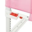 Toddler Safety Bed Rail Pink 180x25 cm Fabric