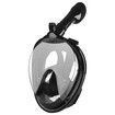 Underwater Snorkeling Mask Full Face Water Sport Scuba Diving Snorkeling Masks Wide View Anti-Fog Submarine Mask Color Black Size S/M