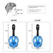 Underwater Snorkeling Mask Full Face Water Sport Scuba Diving Snorkeling Masks Wide View Anti-Fog Submarine Mask Color Black And Blue Size S/M