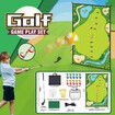 Golf Chipping Game with Sticky Balls fun Game Mat Indoor OutdoorGolf Game Set for Children Over 3 Years Old and Adults  Golf Clubs