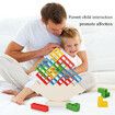 48pcs Tetra Tower Game Stacking Blocks Stack Building Blocks Balance Puzzle Board Assembly Bricks Educational Toys for Children Adults