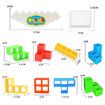 48pcs Tetra Tower Game Stacking Blocks Stack Building Blocks Balance Puzzle Board Assembly Bricks Educational Toys for Children Adults