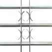 Adjustable Security Grille for Windows with 3 Crossbars 1000-1500 mm