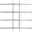 Adjustable Security Grille for Windows with 4 Crossbars 500-650 mm