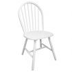 Dining Chairs 2 pcs White Solid Rubber Wood