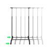 Adjustable Clothes Rack 4 Castors 1 Hanging Rail