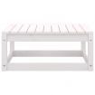 3 Piece Garden Lounge Set White Solid Pinewood