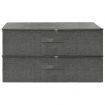 Storage Boxes 2 pcs Fabric 70x40x18 cm Anthracite