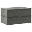 Storage Boxes 2 pcs Fabric 70x40x18 cm Anthracite