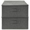 Storage Boxes 2 pcs Fabric 70x40x18 cm Anthracite