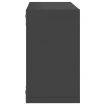 Wall Cube Shelves 4 pcs Grey 26x15x26 cm