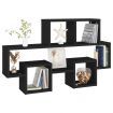 Car-shaped Wall Shelf Black 82x15x51 cm Engineered Wood