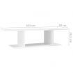 Wall Mounted TV Cabinet High Gloss White 103x30x26.5 cm