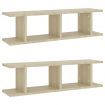 Wall Shelves 2 pcs Sonoma Oak 75x18x20 cm Engineered Wood