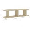 Wall Shelves 2 pcs Sonoma Oak 75x18x20 cm Engineered Wood