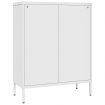 Drawer Cabinet White 80x35x101.5 cm Steel