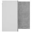 Hanging Corner Cabinet Concrete Grey 57x57x60 cm Engineered Wood