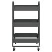 3-Tier Trolley Anthracite 43x34x79 cm Steel