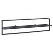 Towel Rack Black 95x25x22 cm Iron