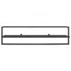 Towel Rack Black 95x25x22 cm Iron