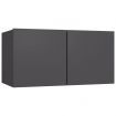 Hanging TV Cabinet Grey 60x30x30 cm