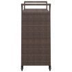 Bar Cart with Drawer Brown 100x45x97 cm Poly Rattan