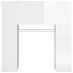 Hallway Cabinet High Gloss White 97.5x37x99 cm Engineered Wood