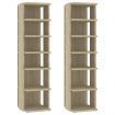 Shoe Cabinets 2 pcs Sonoma Oak 27.5x27x102 cm