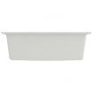 Kitchen Sink with Overflow Hole White Granite