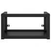 Wall-mounted Bathroom Washbasin Frame Black 40x38x31 cm Iron