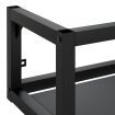 Wall-mounted Bathroom Washbasin Frame Black 40x38x31 cm Iron