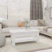 Coffee Table White 102x55x42 cm Engineered Wood