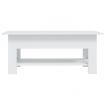 Coffee Table White 102x55x42 cm Engineered Wood