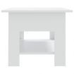 Coffee Table White 102x55x42 cm Engineered Wood