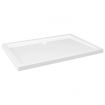 Rectangular ABS Shower Base Tray White 80x110 cm