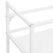 Bathroom Washbasin Frame White 59x38x83 cm Iron