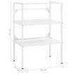 Bathroom Washbasin Frame White 59x38x83 cm Iron