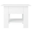 Coffee Table White 55x55x42 cm Engineered Wood